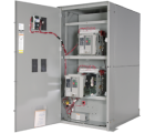 Switches that facilitate transfer of electrical power from one source to another.