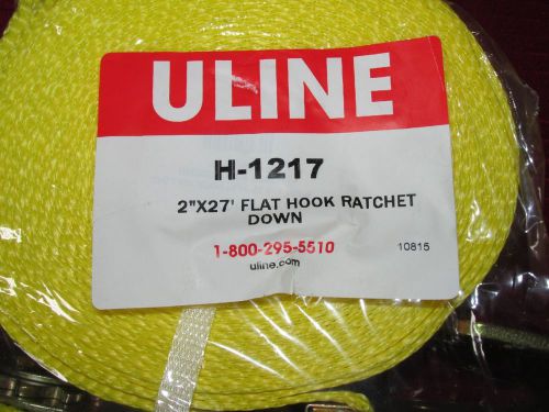 Uline Heavy-Duty 2-inch x 27-foot 10,000 lb Ratchet Straps - Set of 3 Straps