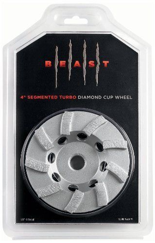 egments

Four-inch dry segmented turbo cup wheel by Lackmond with 9 segments and a threaded hub.