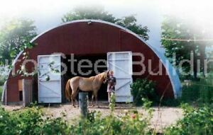 DuroSPAN Quonset Building Kit - 30x30x14 Steel Structure with Open Ends - DIY At Home Kit