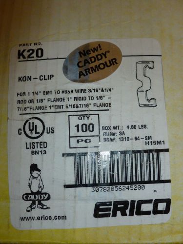 100 NIB Erico Caddy K20 KON-Clip pieces.
