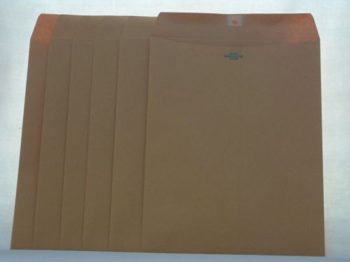 Columbian Heavy Duty Seal Mailer Lot 6, No. 90, 9x12 Manila Envelopes with Clasp #76157