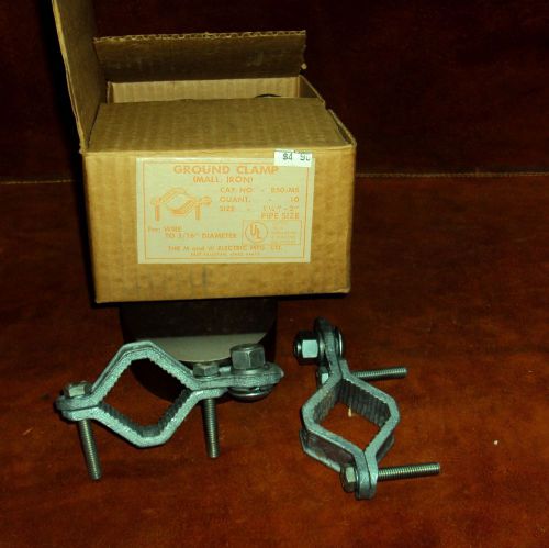 Box of 10 heavy duty ground clamps for wires to 5/16 diameter - new for sale