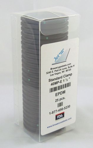 Box of 25 tri clamp gaskets epdm 1.5&#034; fda/3a hot water for sale