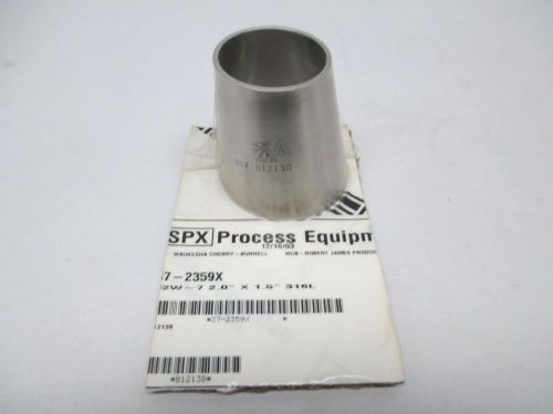 Redesigned product name:
SPX Sanitary Weld Reducer Fitting 2.0X1.50IN 316L - Model 37-2359X