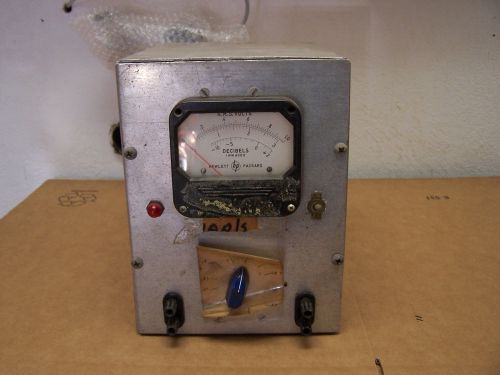Vintage Hewlett Packard Tube Type Decibel Meter or Tester