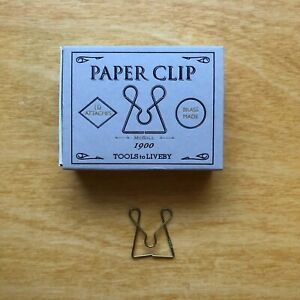 Paper Clip by Tools to Liveby (BRASS MADE) 1900 McGill 10 Piece