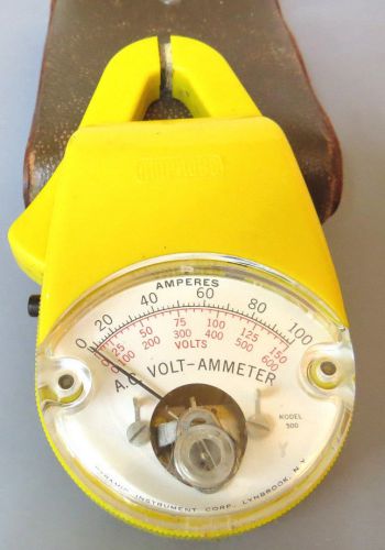 Yellow Pyramid Instruments' Model 500 A.C. Volt Ammeter by AMPROBE.