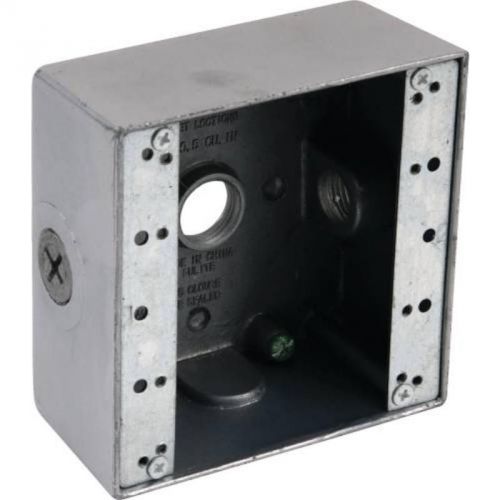 PREFERRED INDUSTRIES 662034 Weatherproof Box, 2-Gang, Aluminum, Outlet Boxes