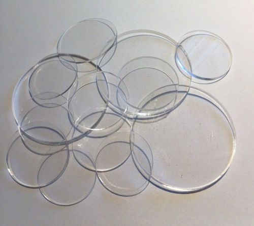 10 Pieces of 3-Inch Diameter x 1/16-Inch Thick Laser Cut Clear Cell Cast Acrylic Disks