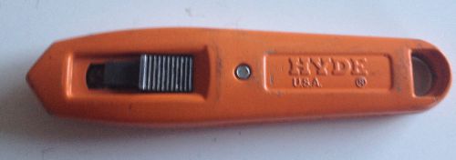 Self-Retracting Utility Knife from Hyde Tools, identified as Model #5012581.