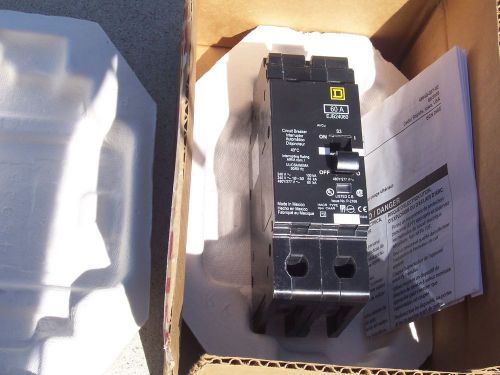 New in box square d 60 amp 2 pole breaker (ejb24060) free shipping for sale