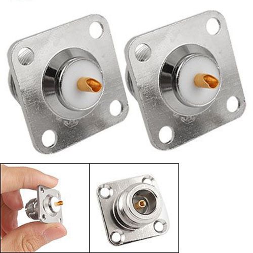New 2pcs practical n female jack panel mount chassis pcb connector adapter gift for sale