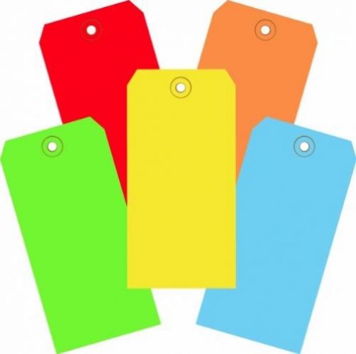 Aviditi G20001 13 Point Shipping Tags, Assorted Colors, 4 3/4 X 2 3/8 (Pack Of...