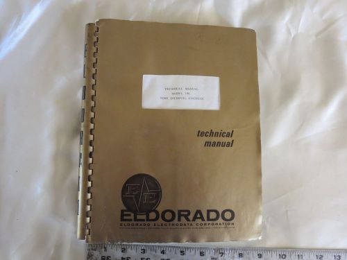 Technical manual for ELDORADO 796 time interval counter.