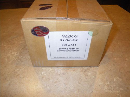 Sebco 300-watt 24v magnetic low voltage lighting transformer  277 vac 1105-24 for sale