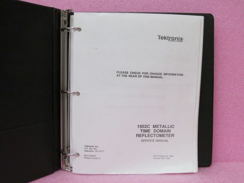 Tektronix 1502C Time Reflectometer Service Manual, Including Schematics (December 1990)