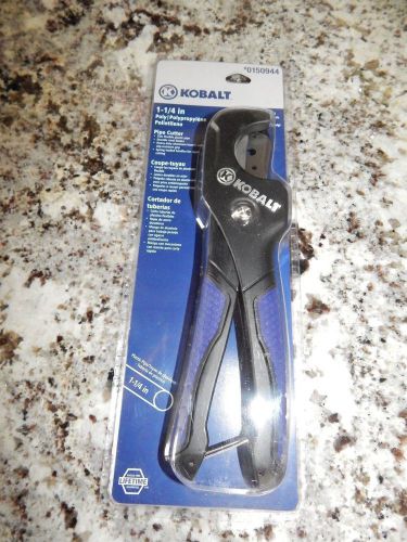 New kobalt 1-1/4&#034;  poly pipe cutter #55298 cuts flexible plastic pipe #0150944 for sale