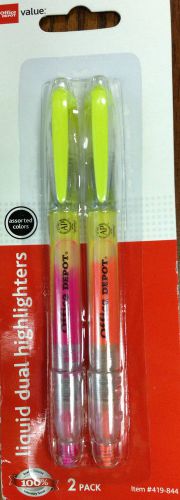 Assorted Color Dual Liquid Highlighters 2 Pack with Free Shipping