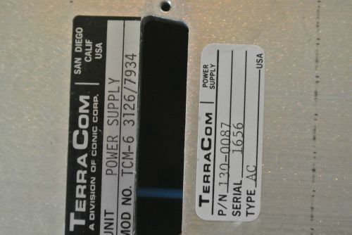 Terracom tcm-6 power supply parts for sale