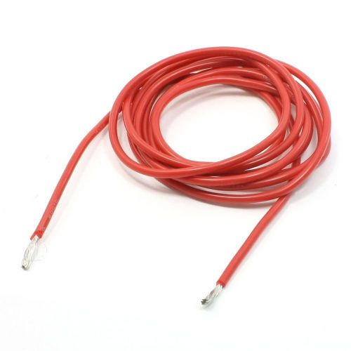 uxcell Spare Part 14AWG High Temperature Resistant Red Silicone Wires 2M Long