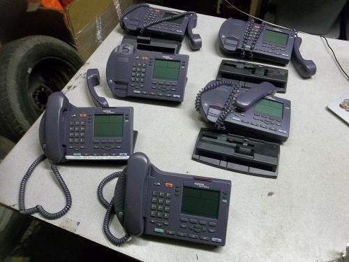 Lot of 6 Nortel i2004 Business Office Internet Telephones with Free Shipping (NTEX00)