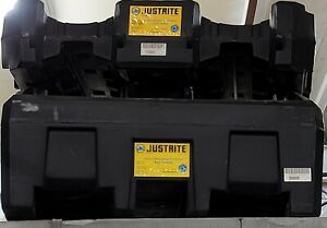 Justrite 2 Drum 66-Gallon Containment Storage Set with Stacking Cradle