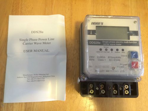 Holley DDS28u Single Phase Electronic PLC Meter with Wave Multi-Function and Free Shipping