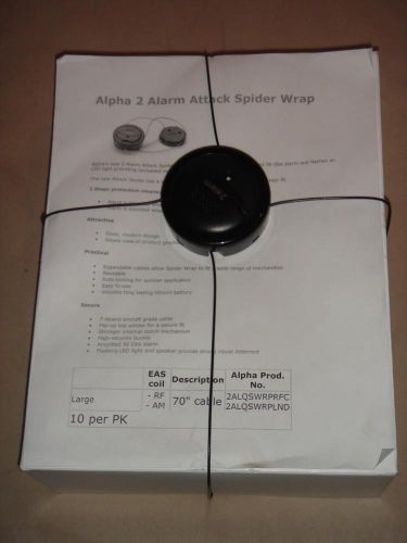 10-pack spider wrap alpha 2 alarm attack large 70 merchandise security new for sale