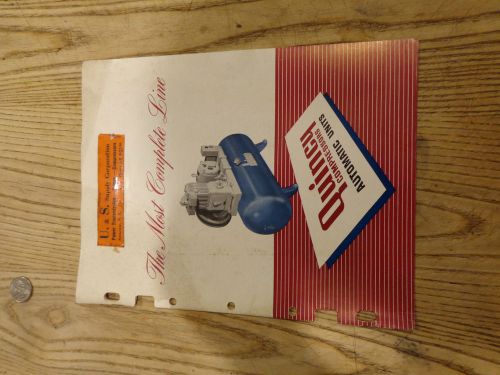 1959 Vintage Automotive Units Catalog: Quincy Compressor