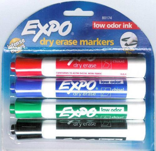 Introducing the new Expo Dry Erase Markers with vibrant hues and a mild fragrance ink.