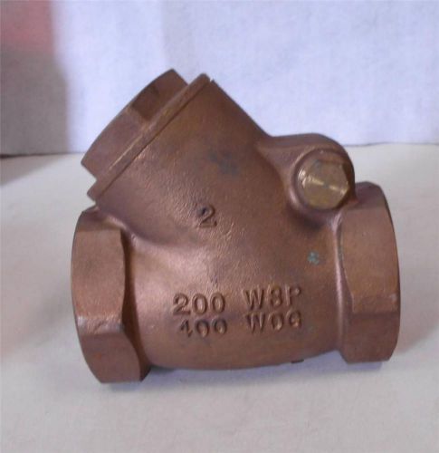 Hammond 2&#034; swing check valve 400 wog 200 wsp 45 degree offset elbow new n for sale