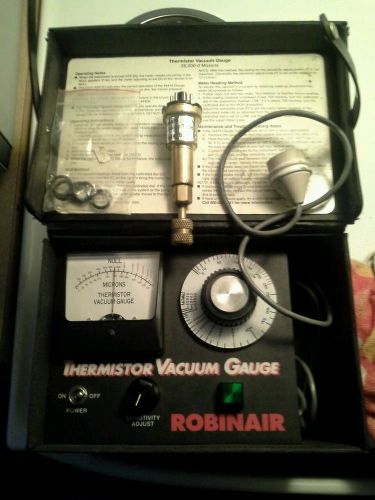 Leather-cased Robinair A/C Thermistor Vacuum Gauge