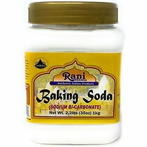 Rani Sodium Bi-Carbonate Baking Soda - 35 oz (1 kg) / 2.2 lbs, ideal for culinary applications.