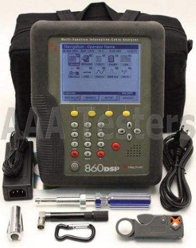 Trilithic 860 dspi multi-function cable analyzer catv meter qam full 860dspi for sale