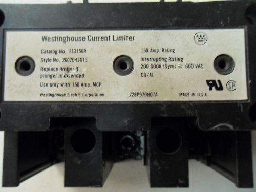 (f1) 1 westinghouse lfb3150r current limiter for sale