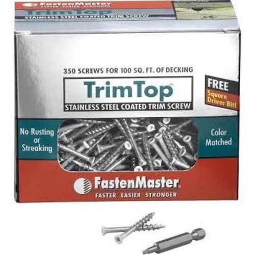 Fastenmaster trim top stainless steel coated trim screws for sale