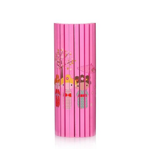12/Pack Assorted colored pencils Japaness Kimono Girls sketch colored pencils
