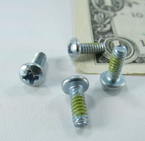 350 #6-32 x 3/8 pan head phillips machine screws, with nylok thread lock patch for sale