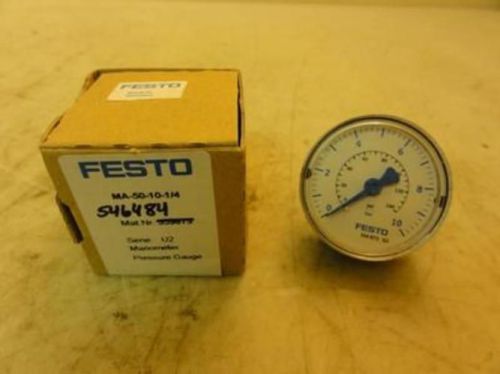 Festo MA-50-10-1/4-U 546484 Pressure Gauge with Port Size G1/4 - Brand New in Box (26761)