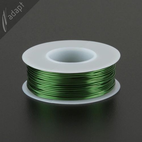 Enameled Copper Green Magnet Wire - 20 Gauge (AWG) with a temperature rating of 155C, approximately 79 feet and weighs around 1/4 pound.
