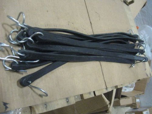 New set of 12 retaining straps made of rubber, measuring 21 inches each.