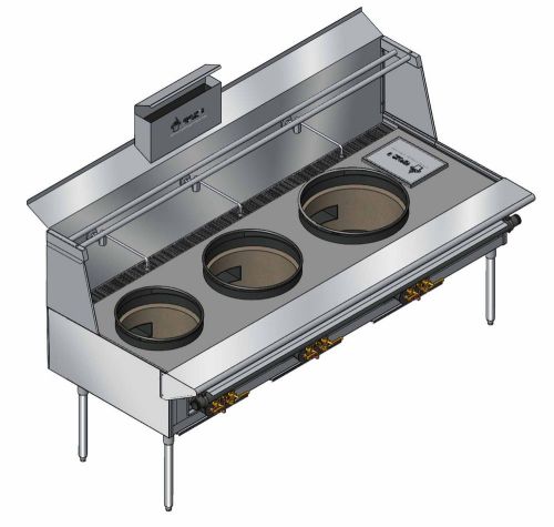 New commercial chinese stainless steel wok range four burner stoves cr-103 for sale