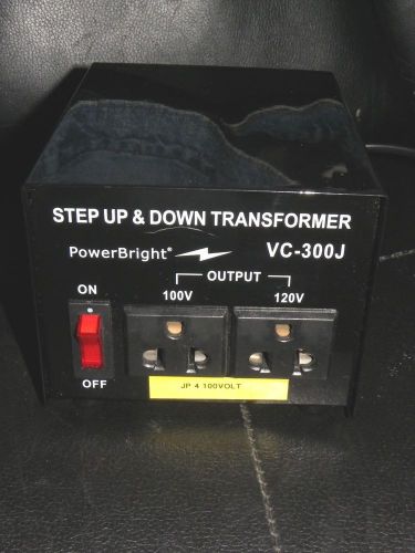 Powerbright vc-300j step up &amp; down transformer 300w for sale