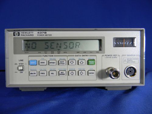 Agilent 437b 100 khz to 110 ghz, power meter w/cable 30 day warranty for sale