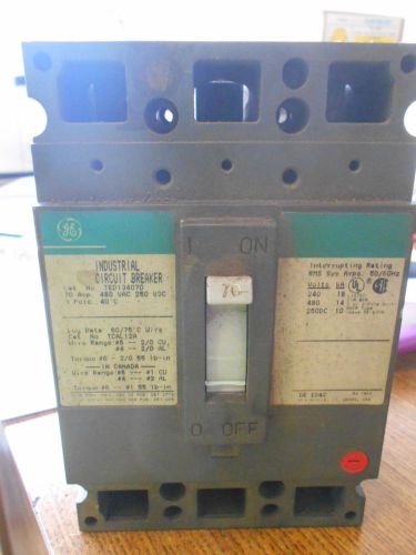 Ge circuit breaker 70 amp 480 volt ted134070 for sale