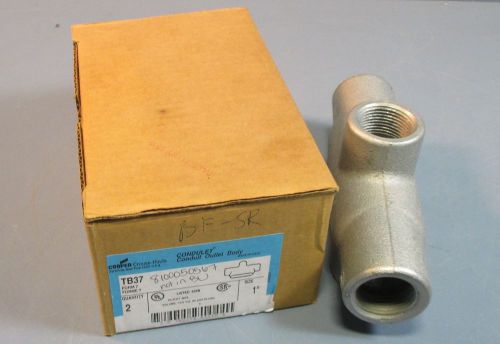 Crouse hinds tb37 conduit outlet body 1&#034; 14.5 cu in (1 piece) nib for sale