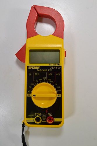 The digital snap-around meter, which measures voltage and resistance, is called the SperryDigisnap DSA600.