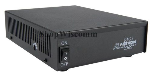12-Amp Switching Power Supply by Astron SS-12 with 10-Amp Continuous and 12-Amp ICS at 13.8 VDC.