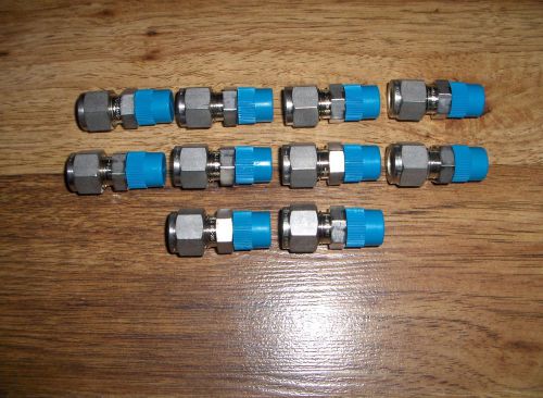 (10) new swagelok stainless steel male connector tube fittings ss-600-1-4 for sale